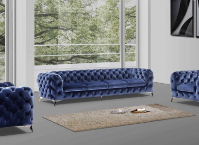 Sessel Couch Polster Sitz Designer Textil 1 Sitzer Couchen Polster Chesterfield