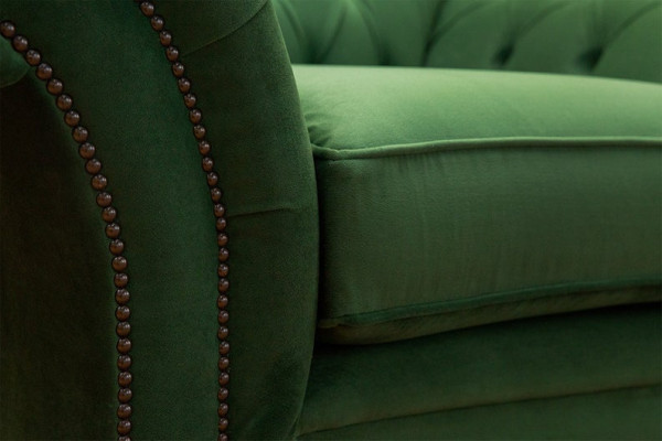 Chesterfield Design Sofa Sessel Couch Polster Luxus Textil Couchen 1 Sitzer #102
