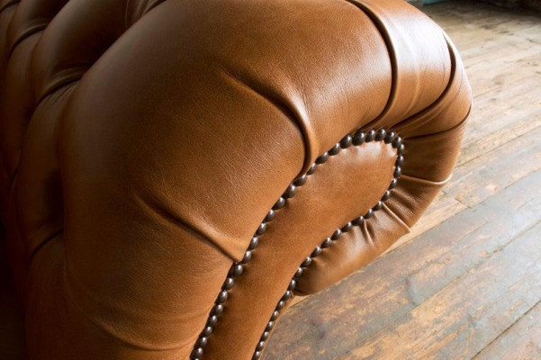 Sessel 1 Sitzer Chesterfield Kunstleder Polster Sofas Design Luxus Couch Sofa