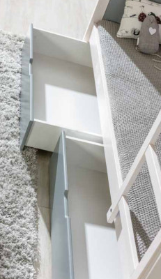 Etagenbett Hochbett Kinderbett 5 Farben Skandinavische Kiefer Holz Kinder Zimmer