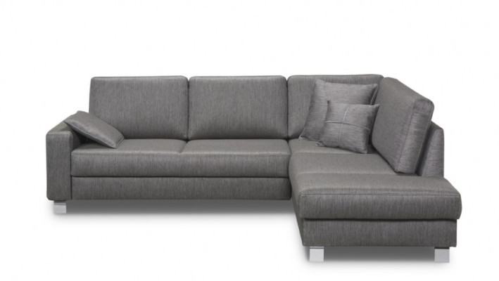 Design Ecksofa L-Form Sofa Couch Polster Schlafsofa Textil Bettfunktion Kasten