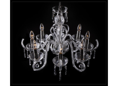 Bohemia Modern Leuchte Decken Leuchte Leuchter Kristall Lampe Kronleuchter Gold