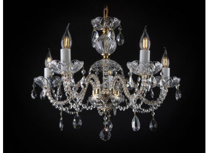 -Luster Kristall Kronleuchter Bohemia Lampe Deckenleuchte Leuchte Hängeleuchte