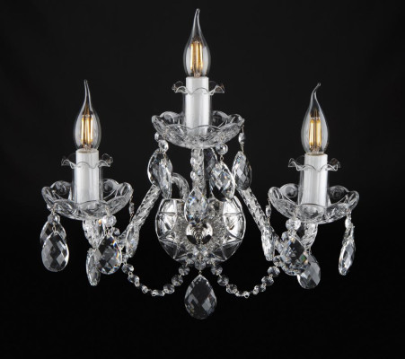 -Glas Kristall Wand Lampe Kron Leuchter Wohn Zimmer Beleuchtung Elite Bohemia