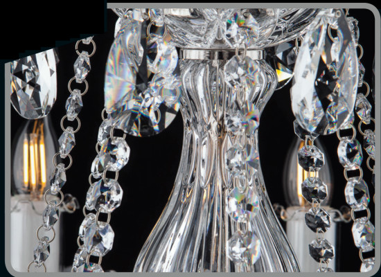 Kristall Hängeleuchte Kronleuchter Pendelleuchte Deckenlampe Elite Bohemia Lampe