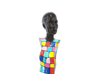 Abstrakte Skulptur Frauen Büste 70er Stil Statuen Skulpturen Figuren Wohnzimmer