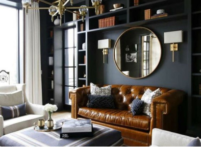 Braun Chesterfield 3 Sitzer Klassische Luxus Sofa Leder Couch Stil Dreisitzer