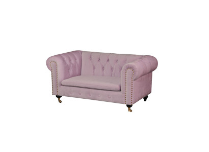 jvmoebel ®  Leder Sofa Couch - Design Polster Dreisitzer Couch Garnitur Rosa Neu