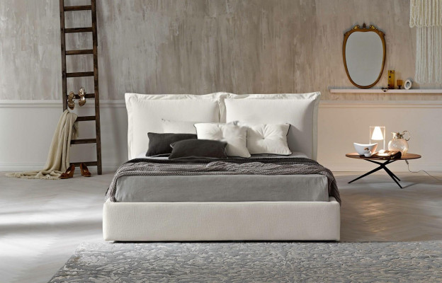 Modernes Design Hotel Bett XXL Betten Luxus Stil Doppel Textil 180x200cm Stoff