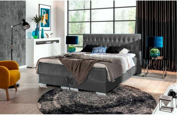 Boxspringbett inkls. Matratze Bett Doppel Betten Hotel Polster Schlafzimmer Neu
