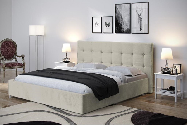 Luxus Polster Design Betten Doppel Modernes Bett Ehe Exklusiv 180x200 cm Gestell