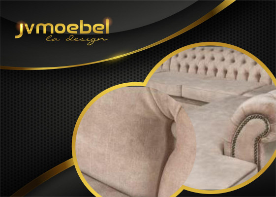 Chesterfield Wohnzimmer Couch Wohnlandschaft xxl Sofa Couchen Polster Ecke Samt