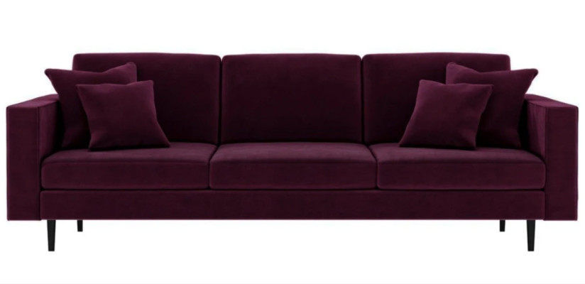 Bordaux Weinrot Stoff Wohnzimmer Sofas Italienische Möbel Design Couchen Polster