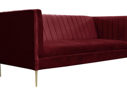 Bordaux rot Luxus Couch Polster sofa burgund zweisitzer sofas couchen wohnzimmer