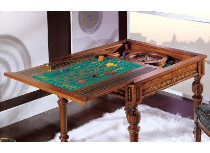 Tisch Spiel Tische Luxus Karten Holz Roulette Hotel Konsolen Casino Rollet Neu