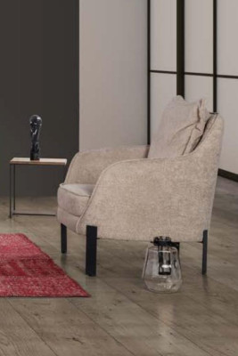 Sessel Einsitzer 1 Sitzer Polster Sitz Designer Textil Sitz Stoff Modern neu