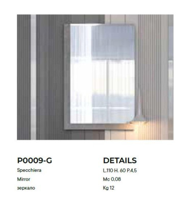 Kommode mit Spiegel Anrichte Sideboards Holz Schrank Möbel Kommoden Grau Neu