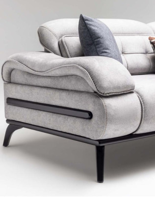 Designer Wohnzimmer Sitz Möbel Luxuriöser Dreisitzer Einsitzer 2tlg Set