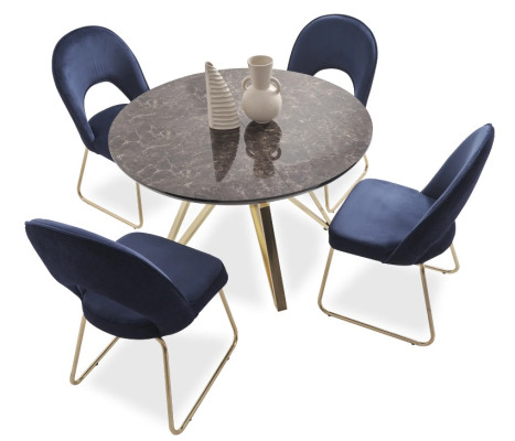 Essgruppe Moderne Stuhle Tisch Tische 7tlg. Esstisch 6 x Stühle Esszimmer Set