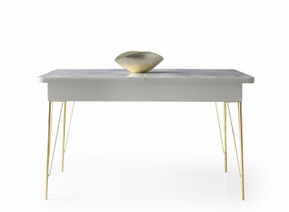 Esstisch Rechteckig Esszimmer Grau Gemustert Einfarbig Modern Design Stil