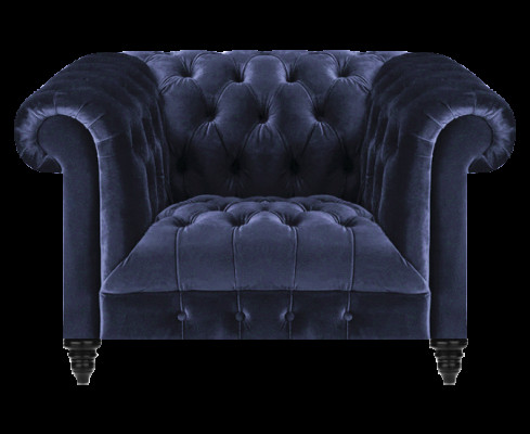 Neu Sessel Polstermöbel Sitz Polster Textil Wohnzimmer Einrichtung Chesterfield