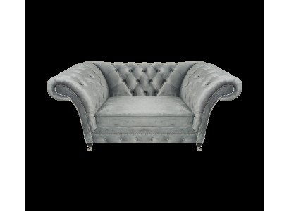 Wohnzimmer Designer Sessel Grau Chestefield Polstersessel Luxus Polstermöbel