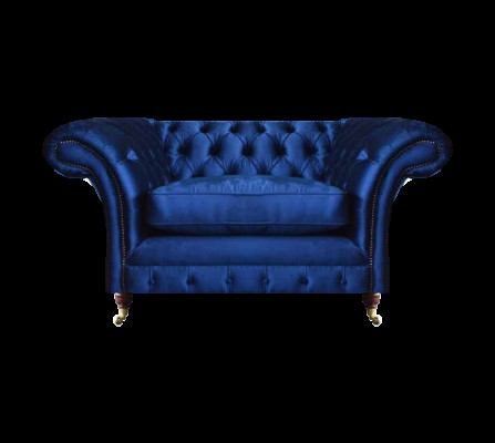 Blau Sessel Modern Chesterfield Sitzmöbel Luxus Wohnzimmer Einrichtung