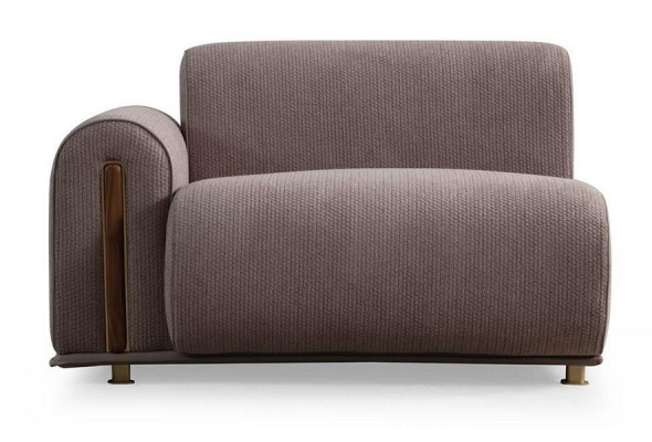 Graue Wohnzimmer Sitzgarnitur Moderner Viersitzer Edler 3-Sitzer Sessel