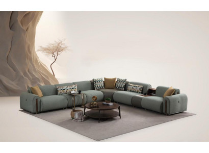 Stilvolles Ecksofa Designer Wohnzimmer Couch L-Form Edle Polstercouch