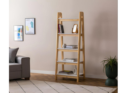 Stilvoller Beiger Bücherschrank Designer Aktenschrank Wohnzimmer Möbel