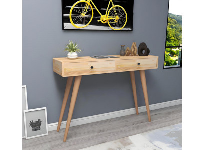 Hochwertig Beige Konsolentisch Design Holz Tisch Konsole Konsolentische