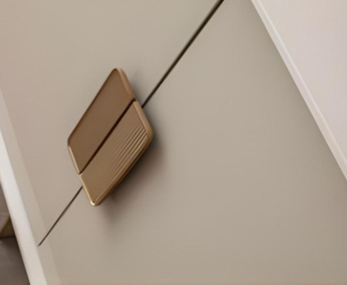 Hellbeige Anrichte Designer Esszimmer Möbel Luxuriöse Kommode Holzmöbel