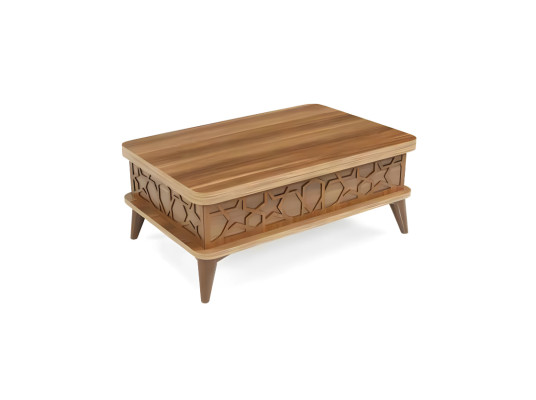 Brauner Holz Couchtisch Wohnzimmer Rechteckiger Sofatisch Holz Möbel
