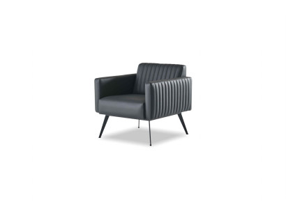 Sessel Einfarbig Schwarz Modern Design Arbeitszimmer Wohnzimmer 1-Sitz