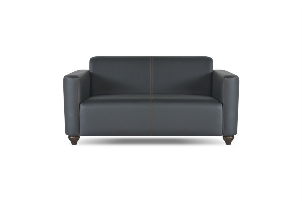 Arbeitszimmer-Set 4tlg 3-Sitzer 2-Sitzer 2x Sessel Schwarz Einfarbig