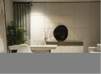 Stilvolle Küchenmöbel Designer Esstisch 4x Textil Stühle Edle Anrichte
