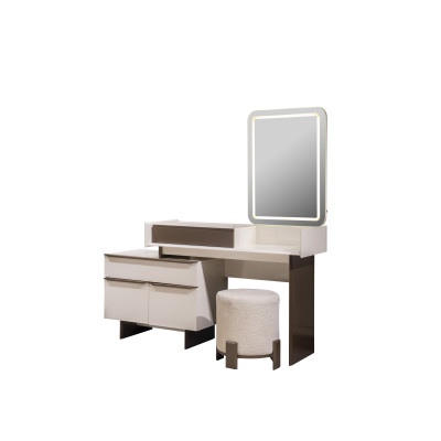 Moderne Schlafzimmer Möbel Edler Kosmetiktisch Polster Hocker Spiegel