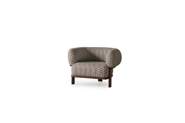 Luxuriöse Wohnzimmer Möbel Designer Lehnsessen Polster Einzelsitzer