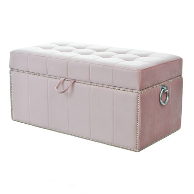 Hocker Fußhocker Ottoman Sitzhocker Sitzpouf Wohnzimmer Designer Kufer