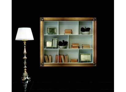 Wandregal Regal Bücherschrank Bücherregal Wohnzimmer Wand Luxus