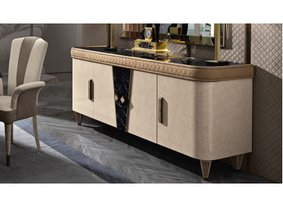 Kommode Anrichte Sideboard Beige Sideboards Massivholz Schrank Möbel Kommoden