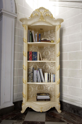 Klassische Schrank Bücherschrank Holz Neu Bücherregal Vitrine Vitrinenschrank