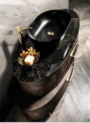 Waschbecken Italienisches Badezimmer Unterschrank Waschtisch Klassischer Schrank