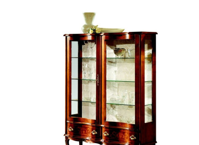 Anrichte Glasschrank Barock Vitrine Holz Vitrinen Luxus Glasschränke Möbel Neu