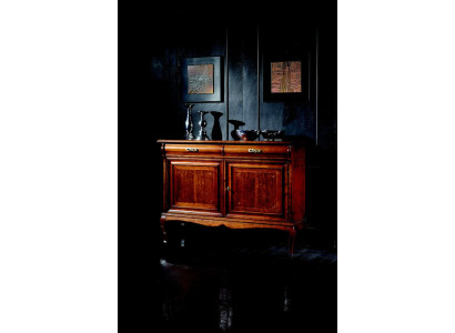 Italienische Möbel Design Kommode Schrank Braun Luxus Holz Stil Barock