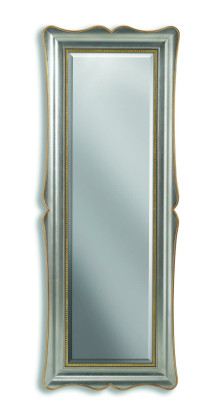 Klassischer Wandspiegel Holzrahmen Spiegel Möbel Neu 95x185 Glas Design Rahmen