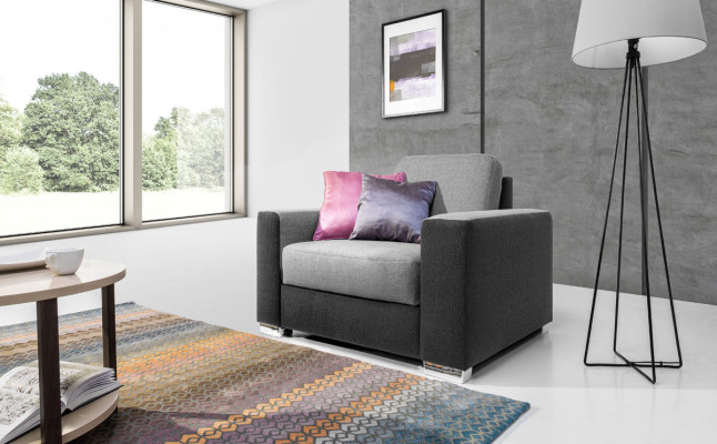 Design Relax Club Sessel Lounge Stuhl Fernseh Polster Couch Stoff 1 Sitzer Sofa