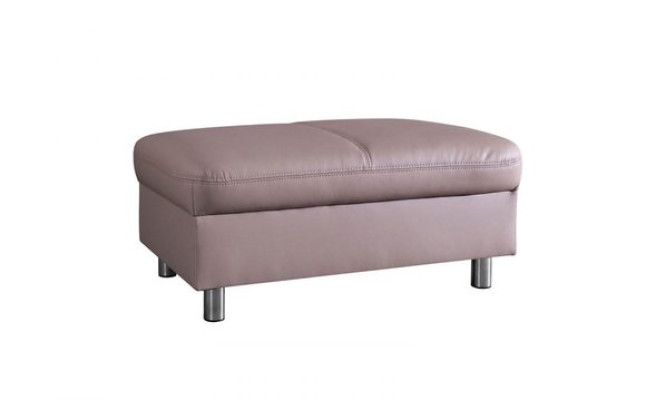 XXL Club Lounge Hocker Pufa Leder Ottoman Designer Textil Fußhocker Design