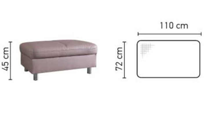 XXL Club Lounge Hocker Pufa Leder Ottoman Designer Textil Fußhocker Design