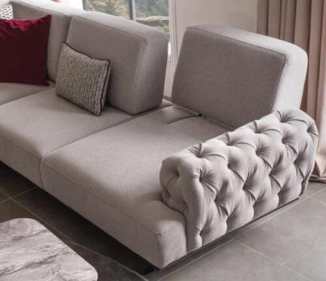 Ecksofa 2x Couchtisch Ecke Garnitur Tisch Wohnlandschaft L Form Möbel